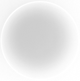 Faint glowing sphere on a black background