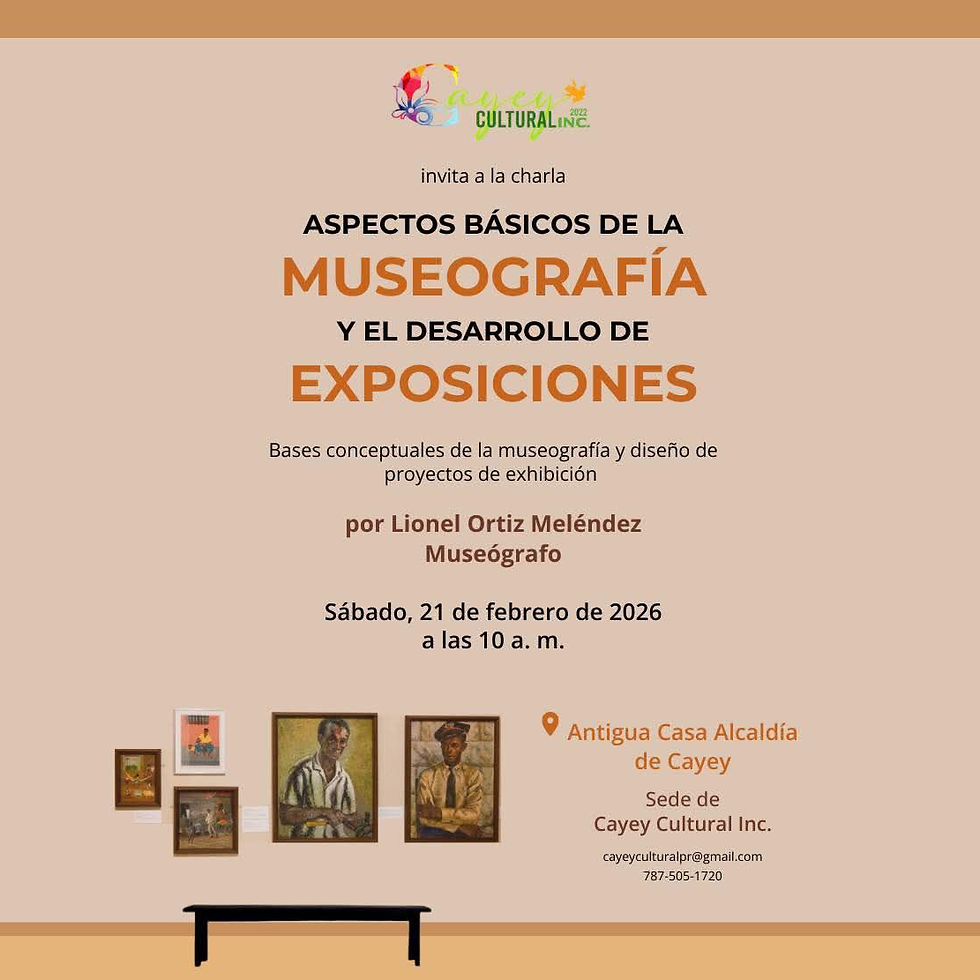 Charla: Aspectos básicos de la museografía y el desarrollo de exposiciones