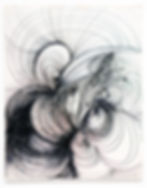 Zilia Sánchez, Sin título, tinta sobre papel, 25 1/2" x 19 1/2", s.f. Colección Mima y César Reyes. (Foto de Gabriel López Albarrán)