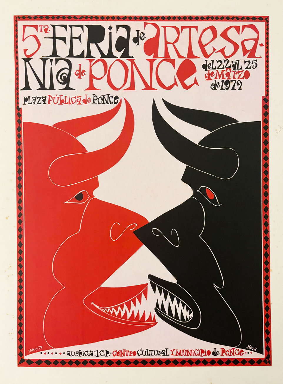 Cartel 5ta Feria de Artesanía de Ponce (1979), por José Rosa. (Suministrado por Jorge Rodríguez)