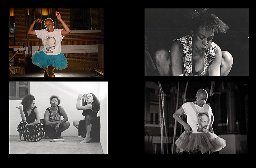 Imágenes de Las fumadoras y Feliz cumpleanõs, mamita, piezas que elaboró junto a Viveca Vázquez.  (Fotos suministradas por el autor)