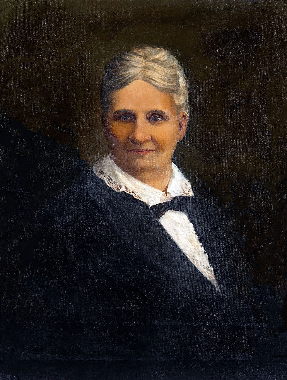 Miguel Pou, Ana Roqué de Duprey (1938). Óleo sobre lienzo, 28” x 22 1/16” (71 x 56 cm). Colección Ateneo Puertorriqueño. (Foto de John Betancourt) 