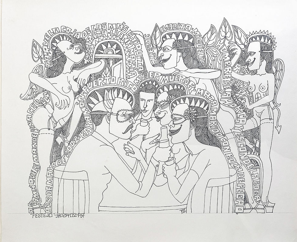 Festejo (2002), obra de José Rosa. (Foto suministrada por Vanessa Droz)