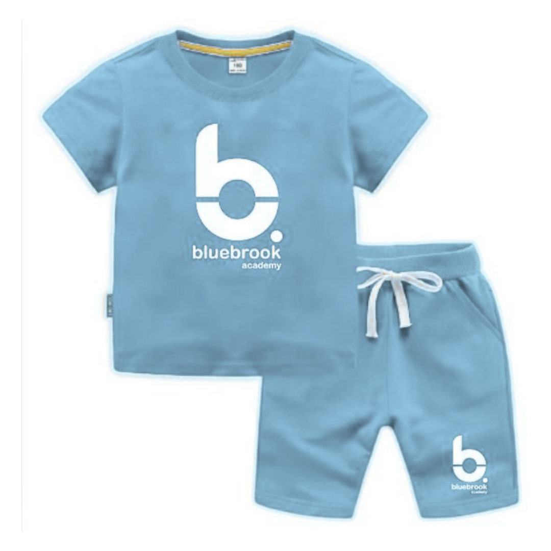 Baby blue 2 piece uniform