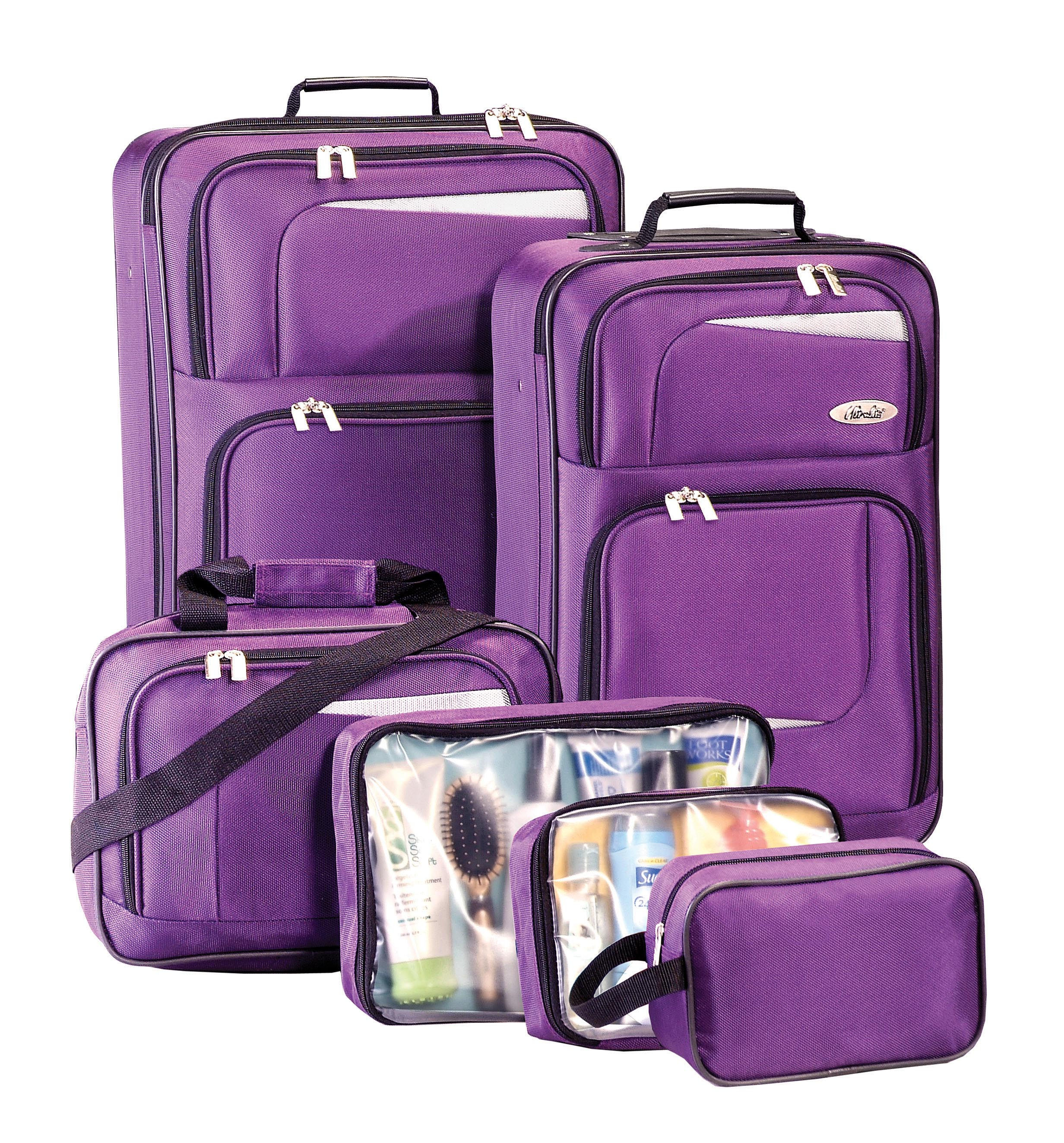 8 - Piece Luggage Set in Plum