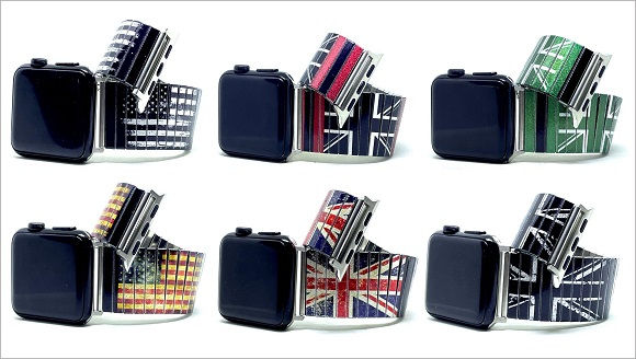 Flags stainless steel Apple Watch bracelets collection