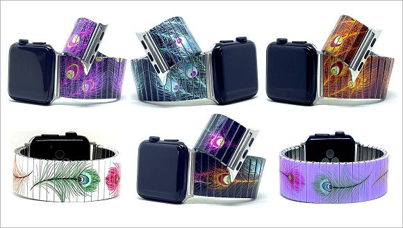 Peacock stainless steel Apple Watch bracelets collection