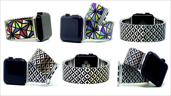 Triangles stainless steel Apple Watch bracelets collection