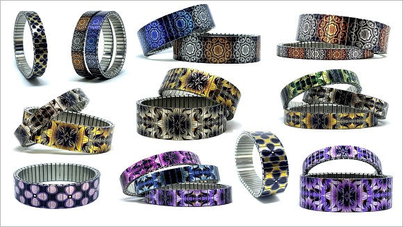 Flowers Cross stainless steel bracelets collection
