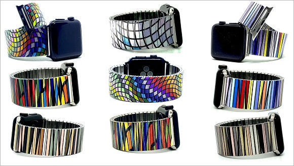 Waves Mosaic stainless steel Apple Watch bracelets collection