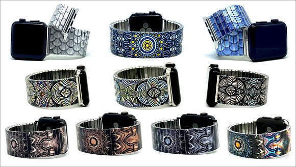 Mandala Irish stainless steel Apple Watch bracelets collection