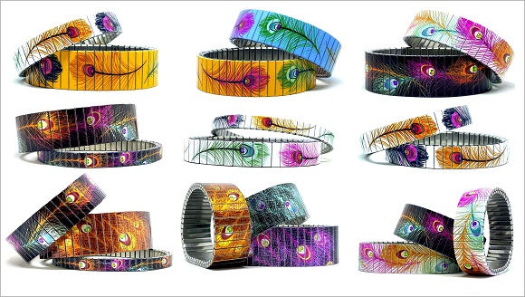 Peacock stainless steel bracelets collection