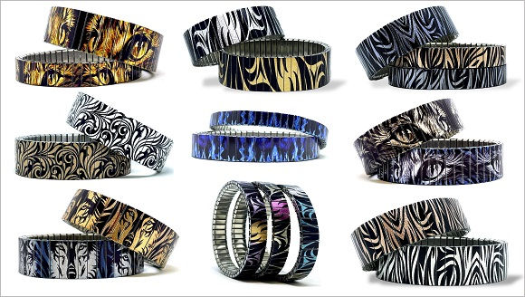 Tattoo stainless steel bracelets collection