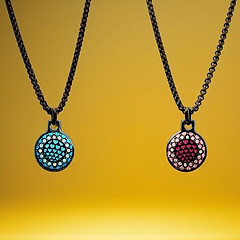 Handmade double-sided designer stainless steel pendant from the With Love collection