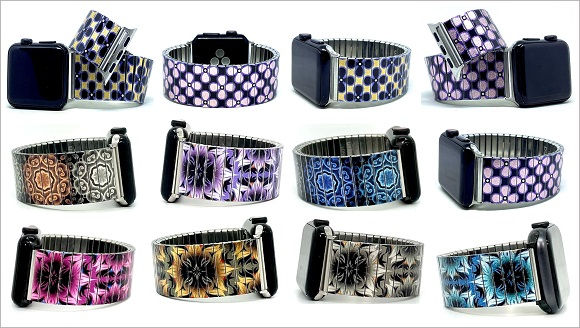 Flowers Cross stainless steel Apple Watch bracelets collection