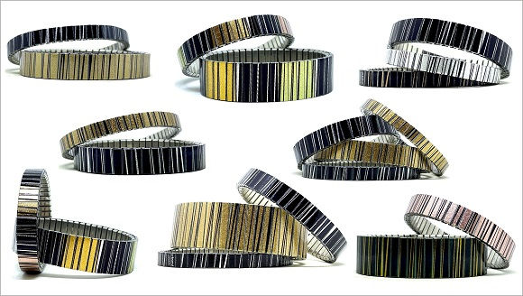Stripes stainless steel bracelets collection