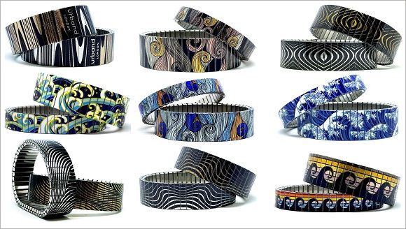 Waves Lines stainless steel bracelets collection