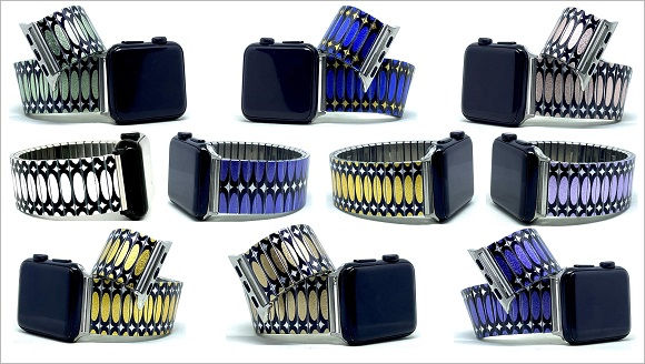 Ovals Stretched stainless steel Apple Watch bracelets collection