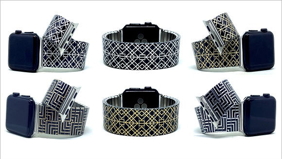 Squares Tiles stainless steel Apple Watch bracelets collection