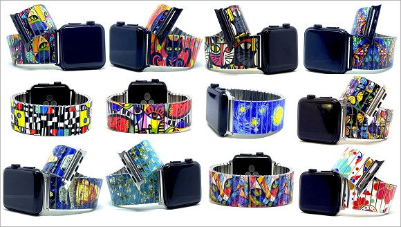 Art stainless steel Apple Watch bracelets collection