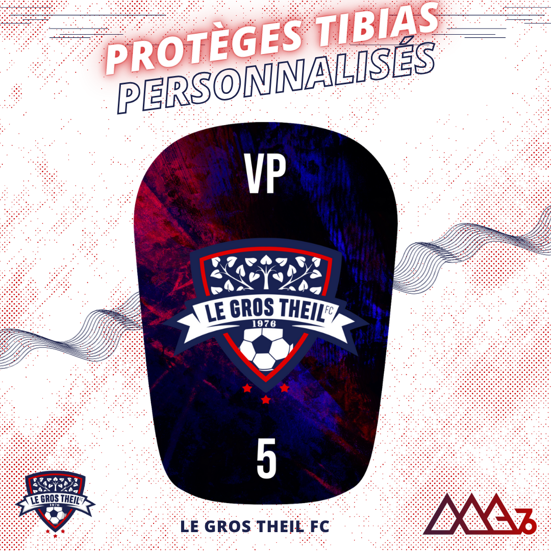 Protèges tibias personnalisés - GROS THEIL