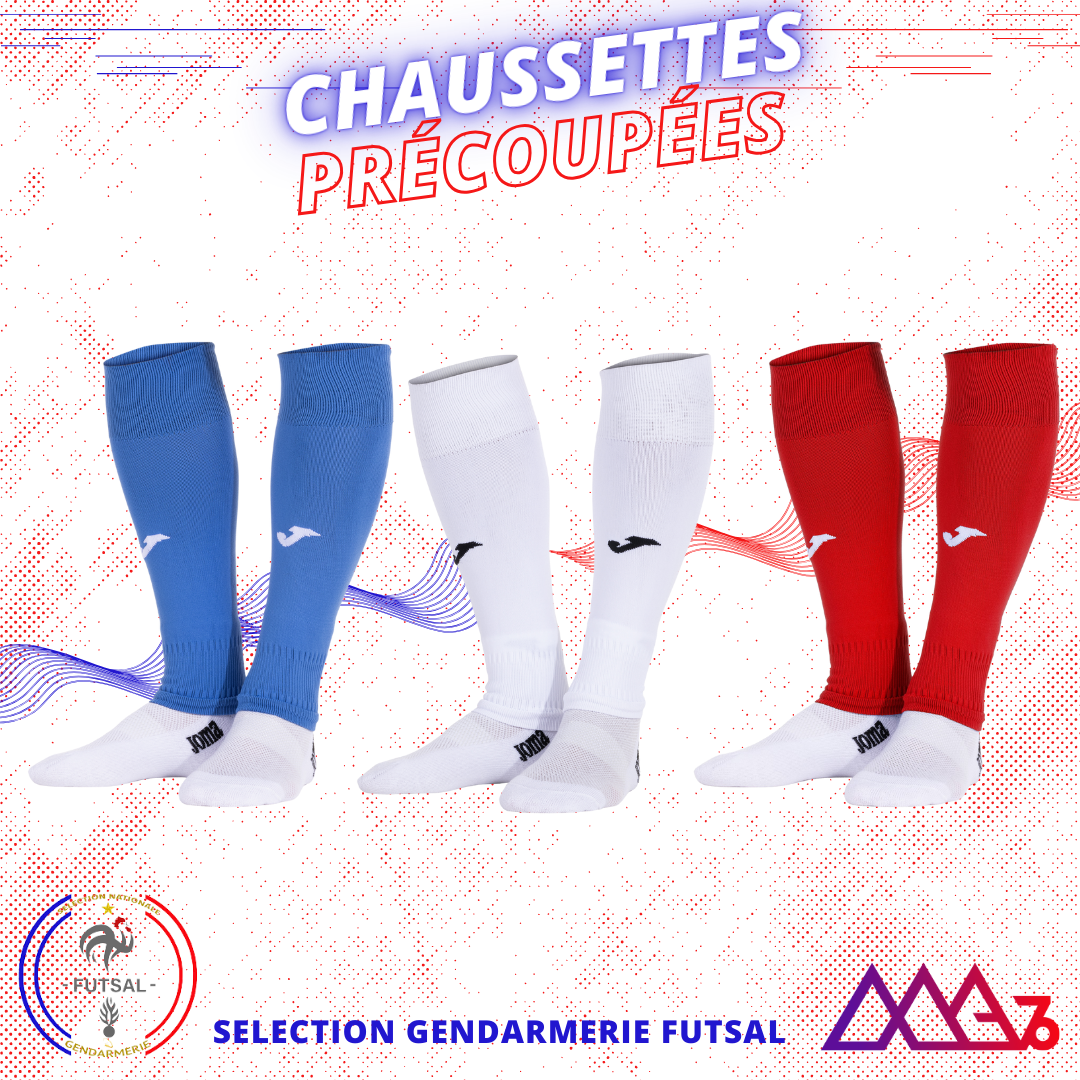 Chaussettes précoupées - SN GENDARMERIE FUTSAL