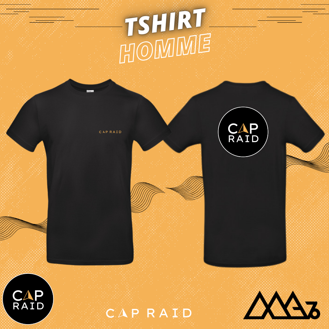 Tshirt homme Noir - CAP RAID