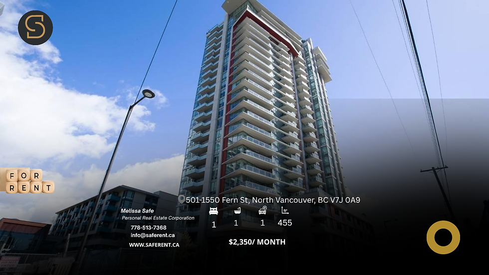 Modern 1-Bedroom Condo (North Vancouver)