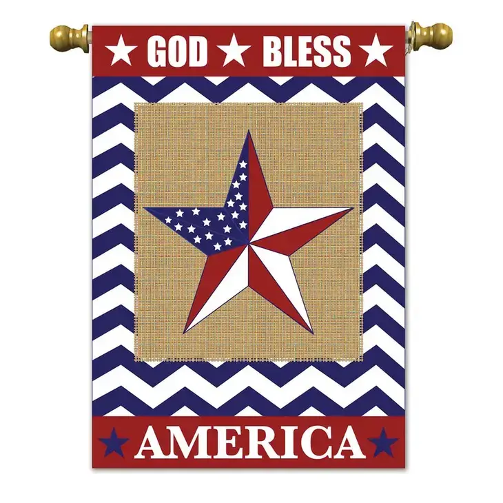 God Bless America Garden Flag
