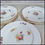 Miniature : 6 assiettes à décor "fleurs"