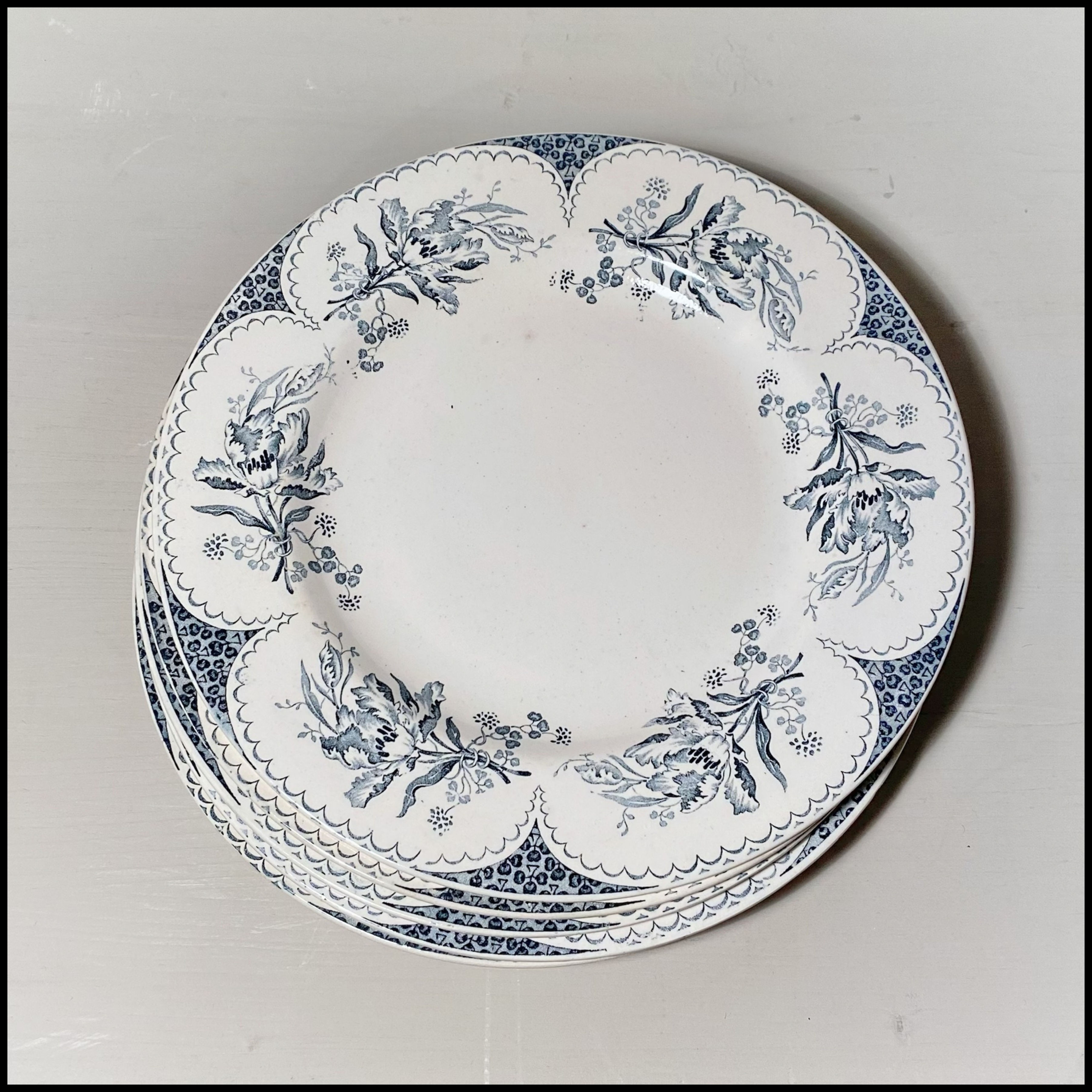 5 assiettes Lunéville