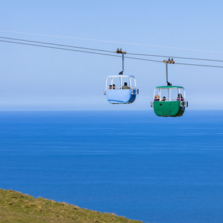 The Great Orme Cable Cars, Llandudno, North Wales