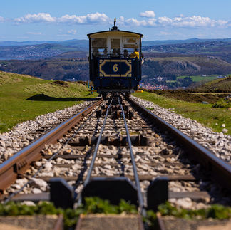 The Great Orme tramway, Llandudno, North Wales