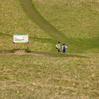 Hikers on the Great Orme, Llandudno, North Wales