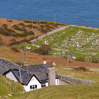 Church graveyard on the Great Orme, Llandudno, North Wales