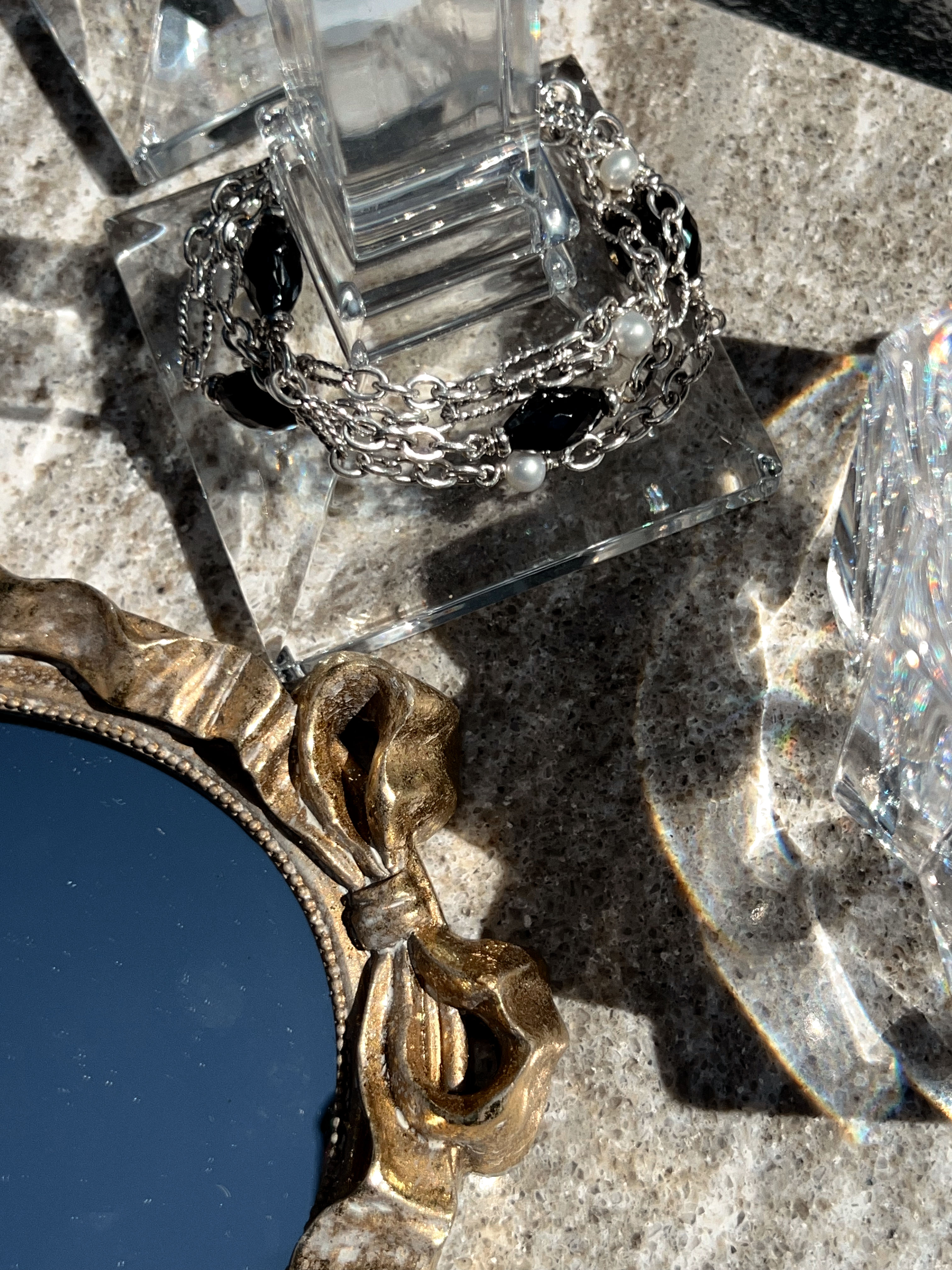 Pearl & Onyx Bracelet