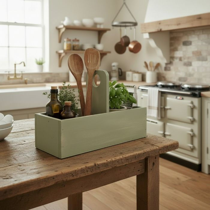 Rustic Centre Handle Tote in Kitchen