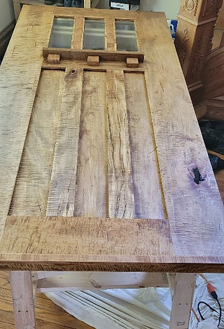 Door after Epoxy Resin Repair Pour