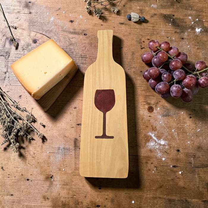 Thumbnail: Wine Bottle Shaped Cheese Board