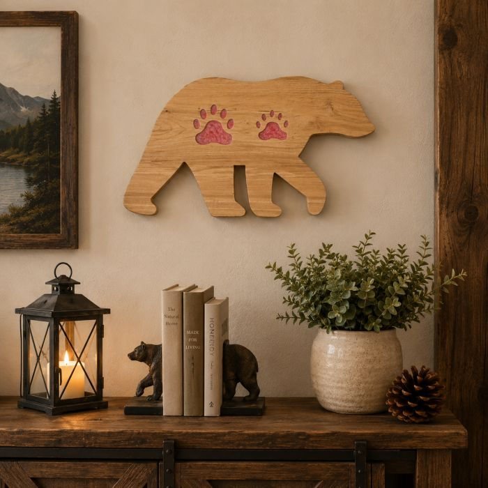 Thumbnail: Canadian Hardwood Bear Charcuterie Board  on wall