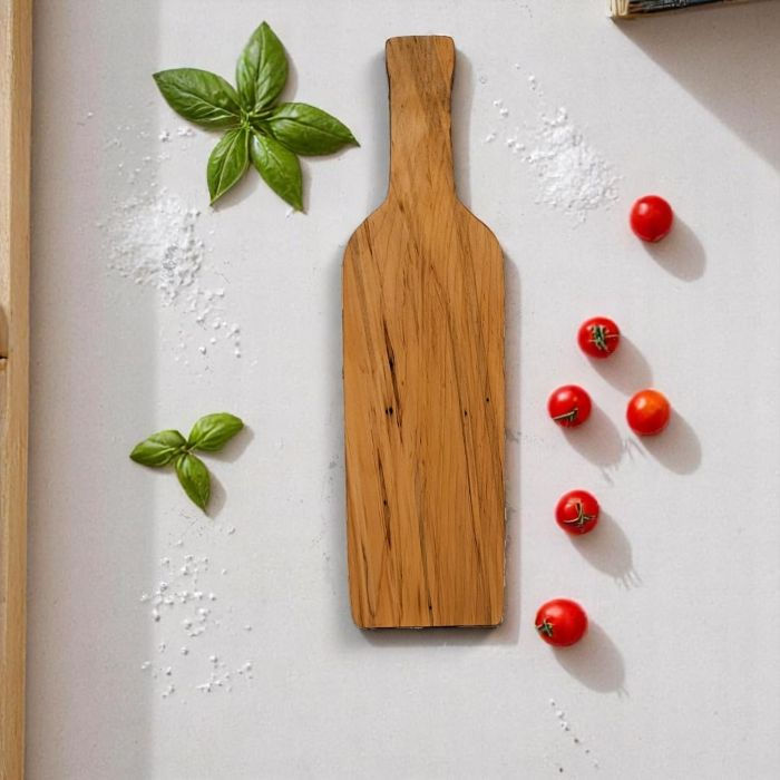 Thumbnail: Wine Bottle Shaped Charcuterie Board Full Length View