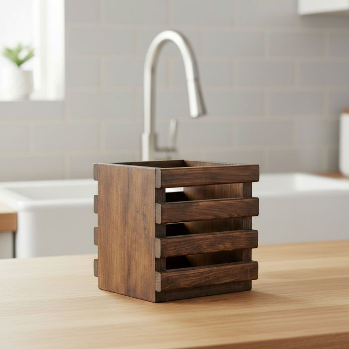 Farmhouse Kitchen Utensil Holder  empty