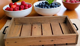 A Rustic Slatted Tray
