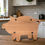 Thumbnail: Pig-shaped Charcuterie board from back on counter