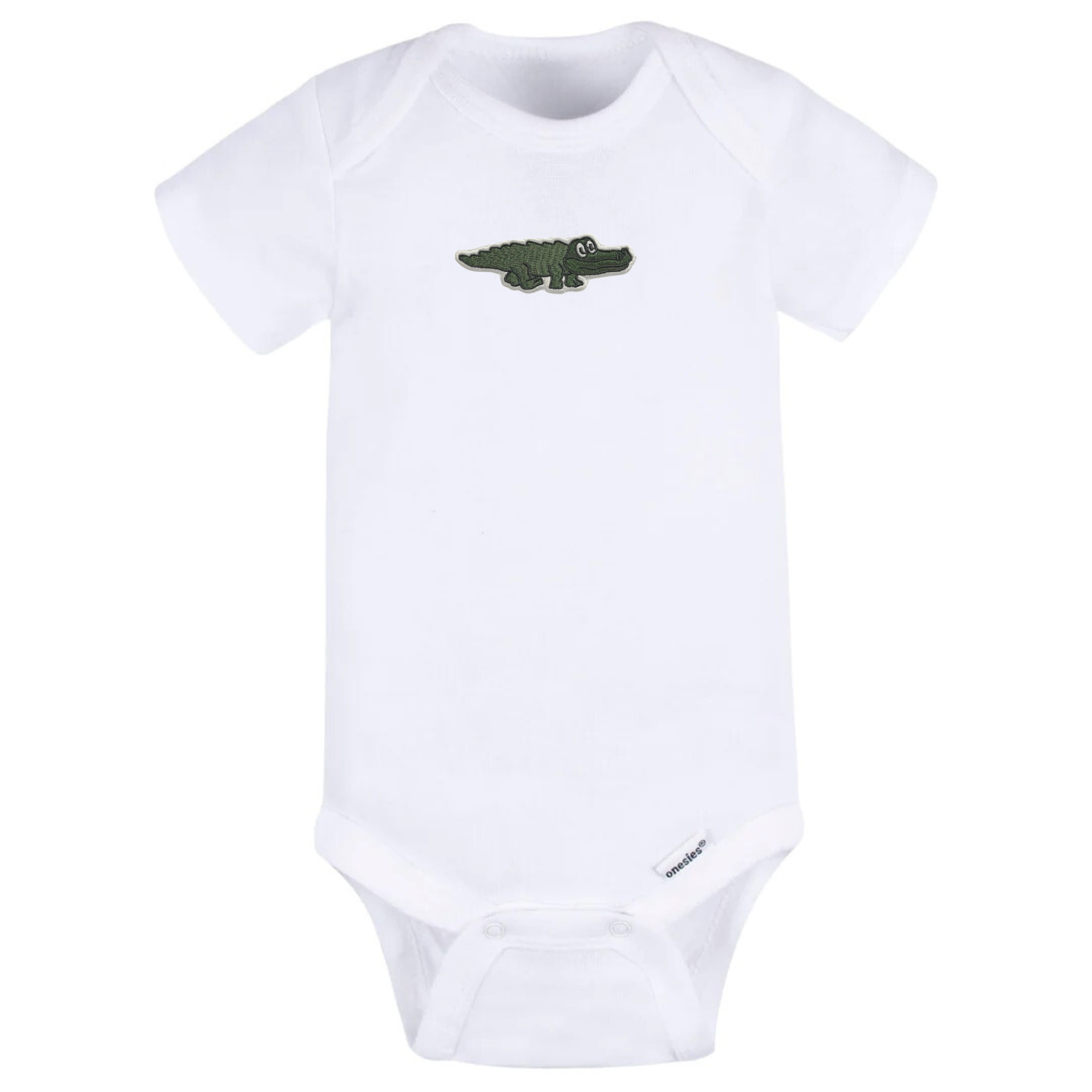 King Gizzard White Short Sleeve Onesie