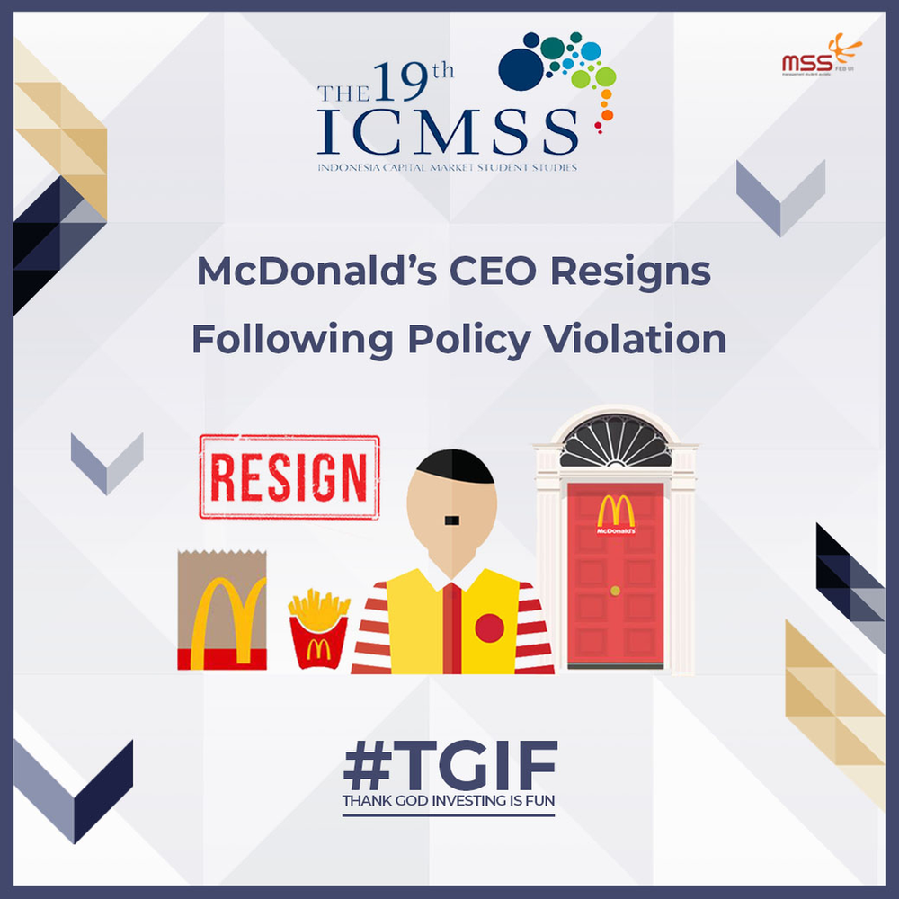 McDonald's CEO Resigns Following Policy Violation