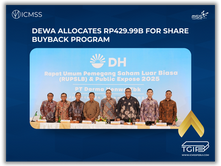 DEWA Allocates Rp429.99B for Share Buyback Program