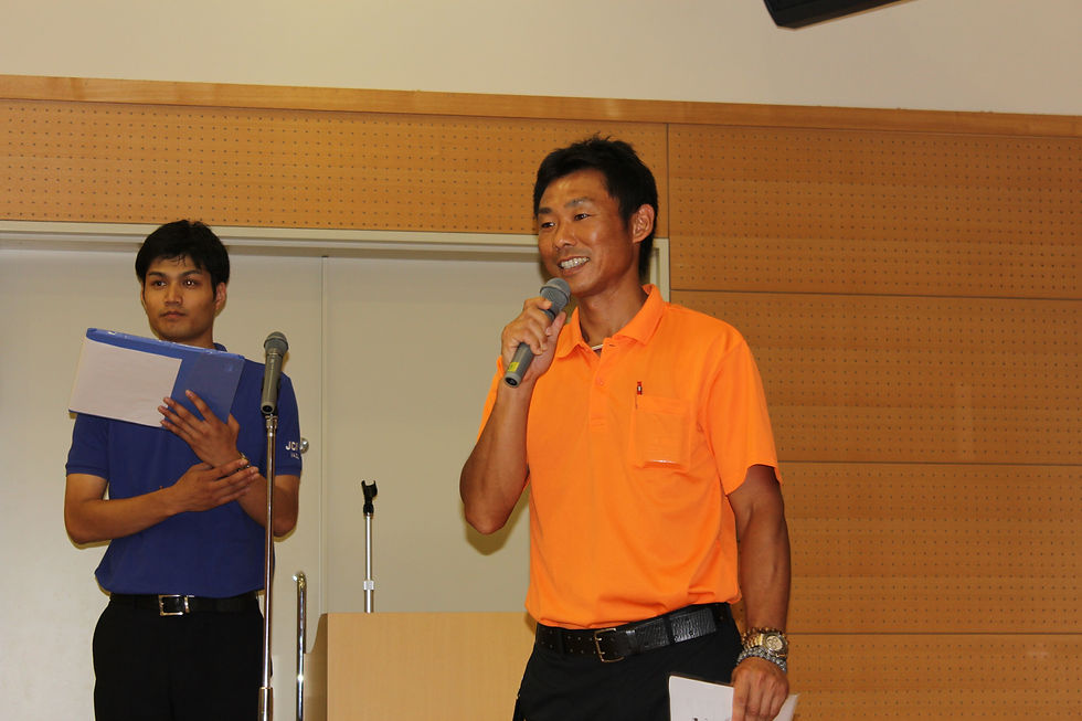 謝辞 田中副理事長