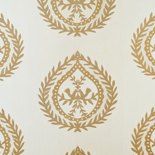 Medallions Fabric, Cream / Gold shop