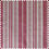 Thumbnail: Swatch of Memory Stripe Print, Natural on Red